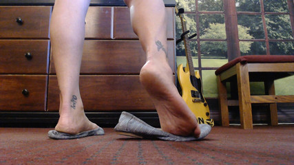 Abby Anna: Balet abu-abu meratakan permainan sepatu berdiri