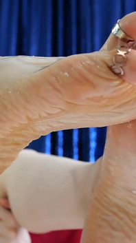 Oiled Feet with Toe Rings