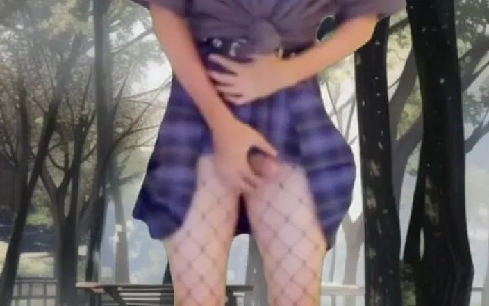 Kitty_Cross: I Am a Cute Shemale Making Cumshot in the Park....