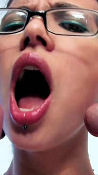 Pig Tails Cum Slut Teen Holly Dee Blows Four Hung Studs in Hot Bukkake Session