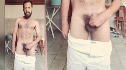 Stink HairyMale: White pijama, yellow of sperm