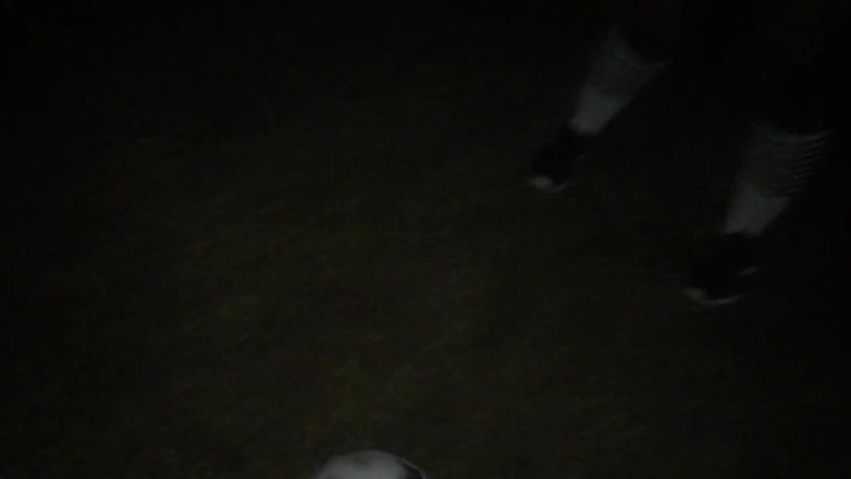 Dirty Diana Fetishes: Dirty Diana Kicking Soccer Ball in Booty Shorts Night Time