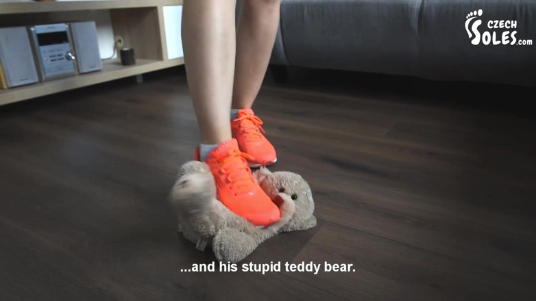 Czech Soles - foot fetish content: Daniela's stomping tedy bear rampage!
