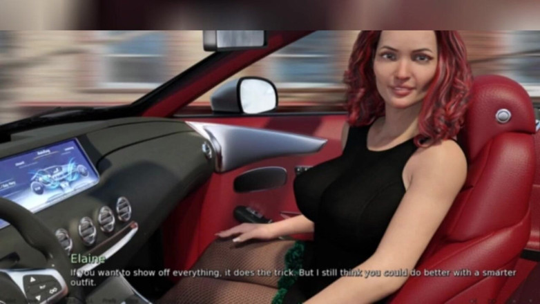3DXXXTEEN2 Cartoon: Rude thoughts on tan lines and fishnets. 3D porn cartoon sex