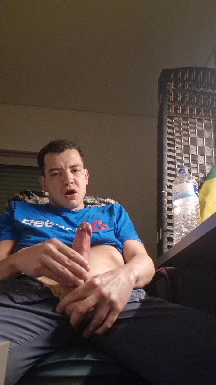 Fitguywithbigdick: Mă gândeam la tine, orgasm masculin profund