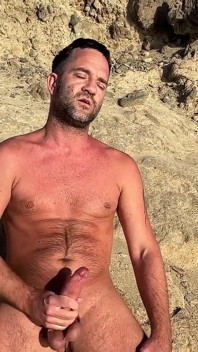Bleshcouple Naked Fooling Around on the Beach