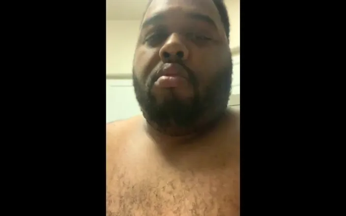 Blkhole420: Black guy masturbating in the shower