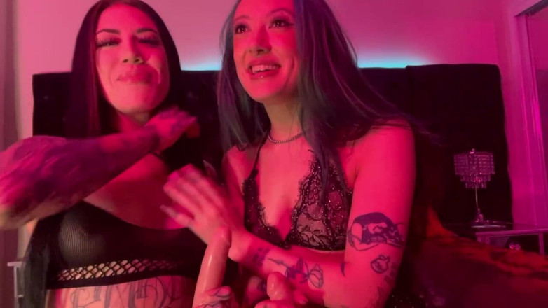 Lacey Jayne Official: Lacey Jayne en Sage Hunter dildo aftrekken Joi
