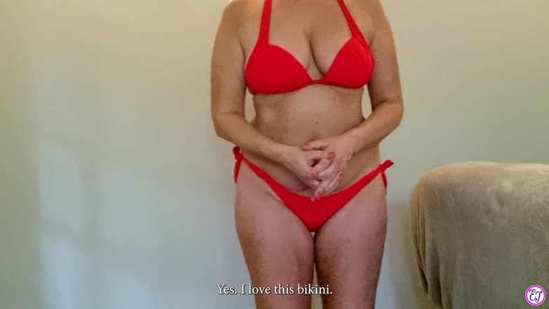 elleandtj: 熟女比基尼试穿由elle ellemodel20试穿