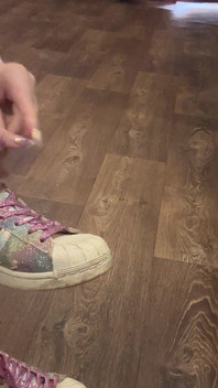 My Sneakers and I'm Wet and Im so Horny!