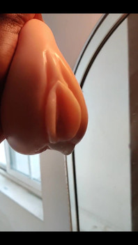 Squeezing My Cum Out of an Onahole After Using It