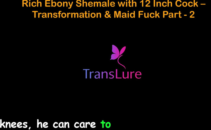 TransLure: English Audio Sex Story Rich Ebony Shemale with 12 Inch Cock -...