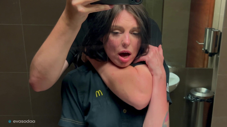 Eva Soda: Riskabelt sex i ett toalett, knullade en Mcdonald's anställd över spilld...