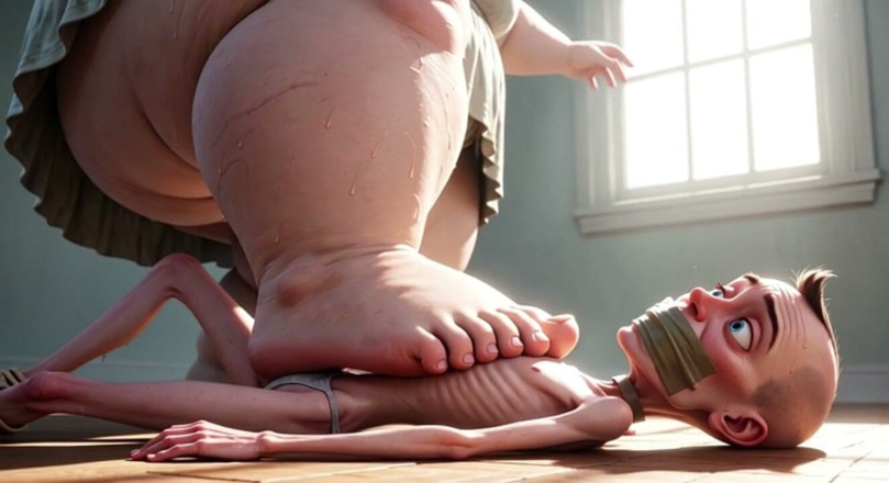 YOUR BEST FANTASY: SSBBW Steps Hard on Man's Face - Humiliation