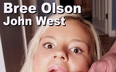 Bree Olson y John West chupan garganta facial