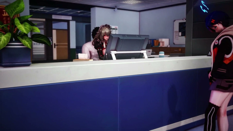 NSFWOtaku: Zenless Zone Zero - Rina Office Sex - 3D Hentai Animations
