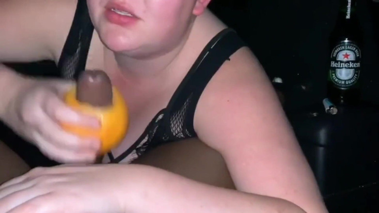Real homemade BBW BBC porn: YoungEnglishBBW Teasing BBC Nata4sex grapefruit deepthroat
