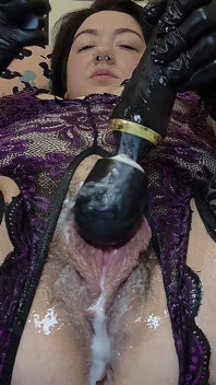 Black Glove & Lingerie Porn Reaction & Masturbation