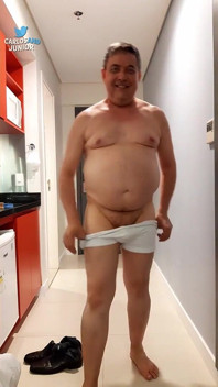 Hot Daddy Getting Naked