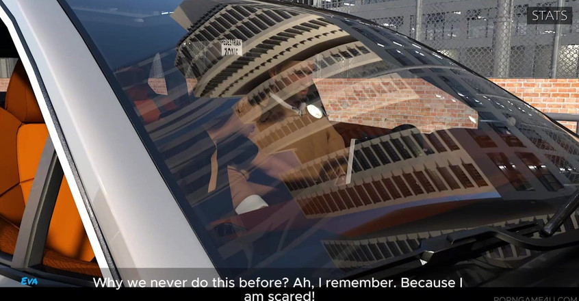 Porn game 4 u: Sexo arriscado no carro com tesão esposa vs motorista assustado (narração...