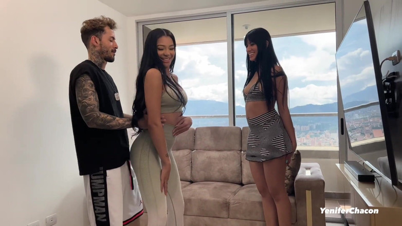 Yenifer Chacon: Two Hot Venezuelan Girls Fuck Their Personal Trainer