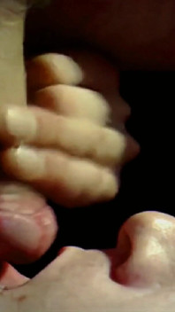 Hot Closeup Selfsuck Cum in Mouth