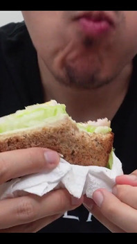 Good Morning Asmr Cum Eating Sandwich