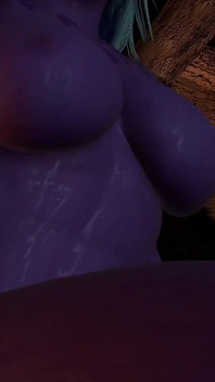 Night Elf Reverse Cowgirl w POV | Porno 3D