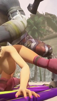 Sexo com uma Lobisomem na Praia | Warcraft - paródia pornô