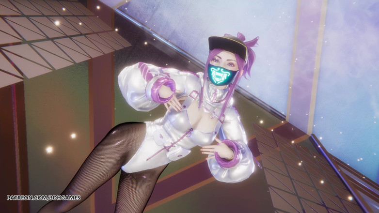 3D-Hentai Games: Mmd Aespa - 超新星 akali 性感脱衣舞英雄联盟成人动漫