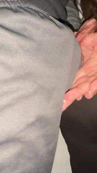 She Grabs a Stranger's Dick in Public