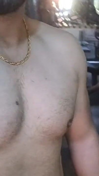Hot Man Workout at Gym