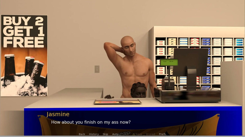 XXX Games Bunk: ATM Adventures -4 - Gameplay - Roleplay - Shop Clerk Gets Anal and Stomach...