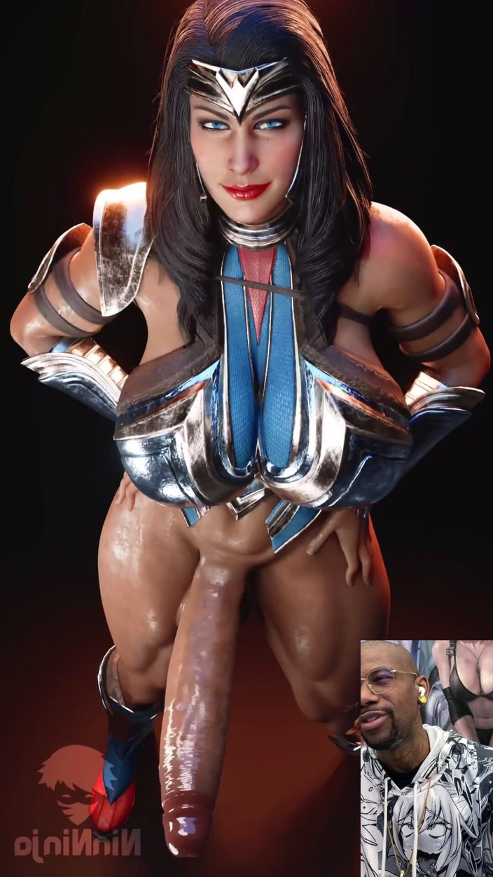 L6RD7BLU3 FUTA: 그녀의 맛있는 촉촉한 자지를 얼굴 앞에서 흔들어주는 트랜스젠더 원더 우먼