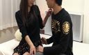 JAPAN IN LOVE: Asijské děvky Scéna 1_japanese brunetka s malými kozami dostane její chlupatou...
