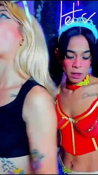 Horny Deep Throat Show for Some Beautiful Whores