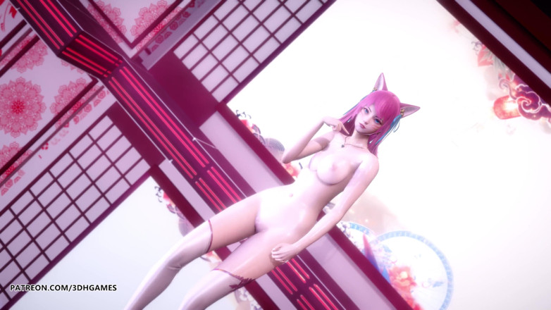 3D-Hentai Games: [MMD] IU - LILAC Spirit Blossom Ahri sexy naakte competitie van...