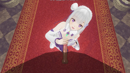 H3DC: 3D HENTAI. Emilia jerks off your cock and touches her...