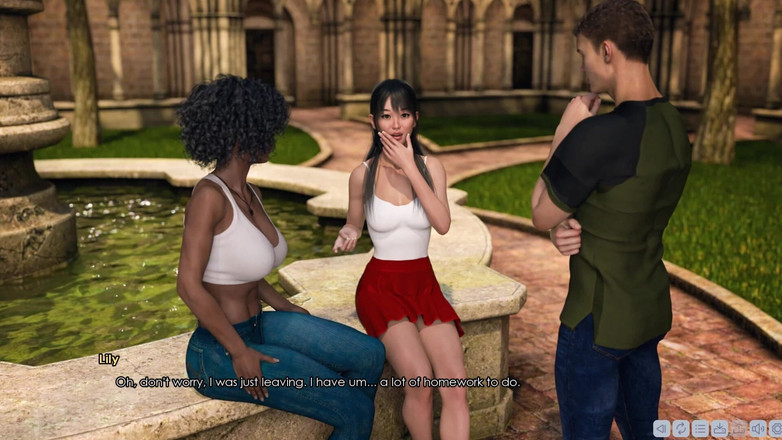 3D Cartoon Porn: Lust Academy 8 - James Akademi Kafe'de yarı zamanlı iş teklifi alıyor