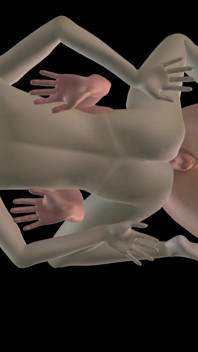 Animované 3D porno - Asijský muž šuká krásnou dívku v misionářské kundičce a zadku creampie