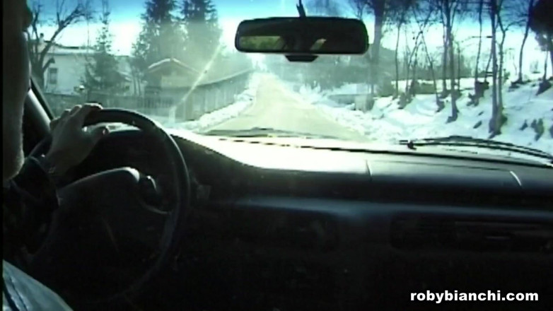 Topax Film Production: Slut with Hairy Pussy Sucks My Cock in the Car...