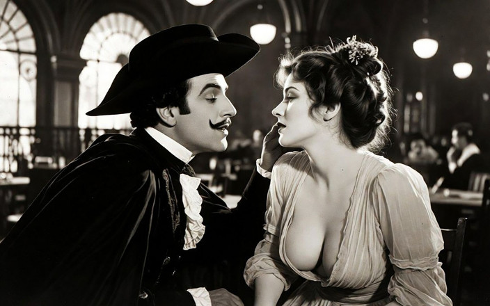 Vintage Erotic Archive: Mousquetaire au Restaurant - Filem Senyap Erotik Perancis yang Hilang - Dipulihkan