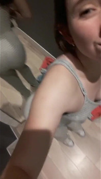 Cute College Girl Has Fun Masturbating in the Public Dressing Room