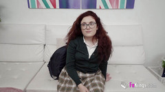 FAKings: Just 18. Redhead teenage babe makes her porn debut at FAKings!