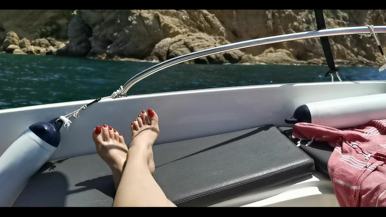 Goddess Lena: Pies en el barco parte 1