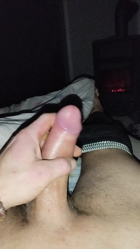 German Uncut Cock Masturbate