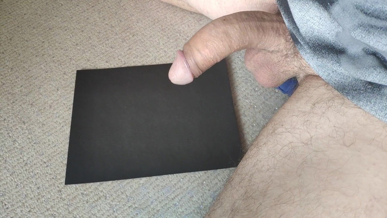 Curved One: Slapped the cum out of cock
