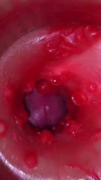 Camera in Vagina, Cervix POV, Creampie