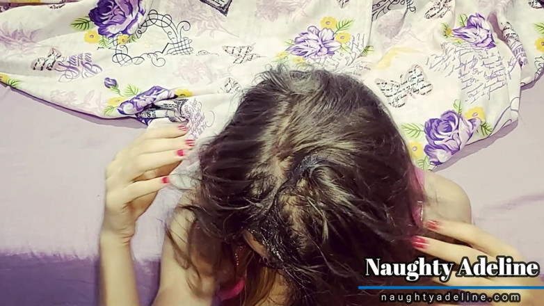 Naughty Adeline: Want your cum to fix my hair