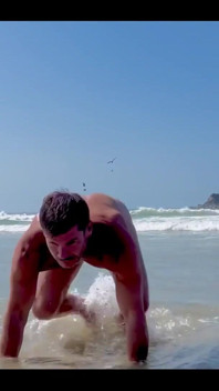 Naked Workout in Zipolite Mexico. Jumping Jacks with a Sprawl